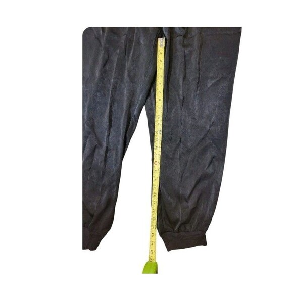 Black AnyBody Tall Satin Jogger Pants Side Pockets New Casual Lounge XL - Picture 9 of 15